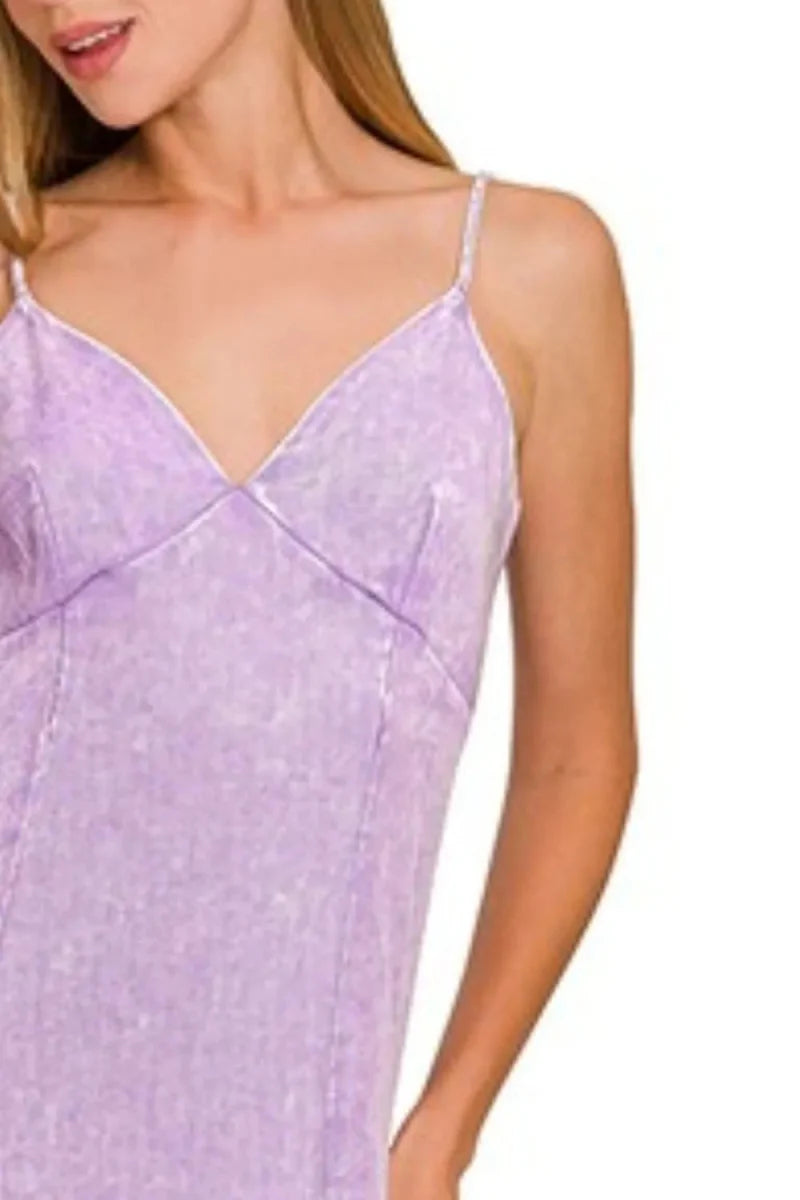 Zenana Tencel Mineral Washed Maxi Dress for Effortless Style