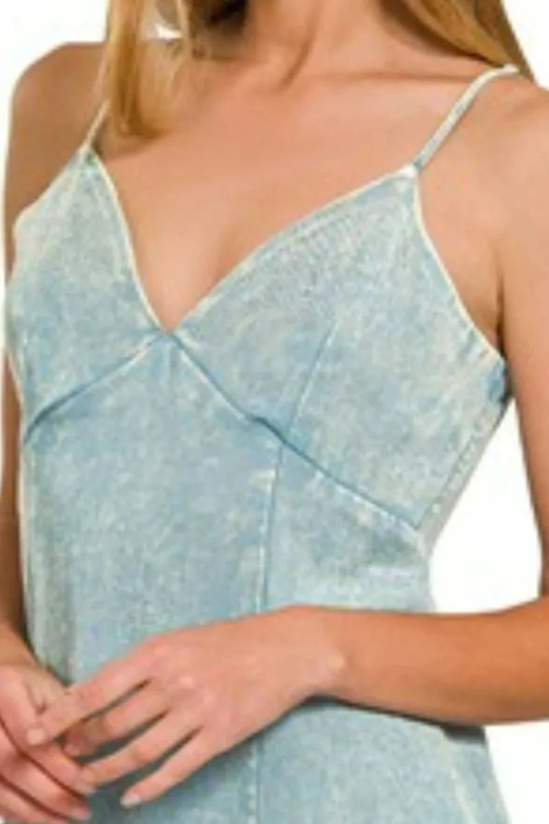 Zenana Tencel Mineral Washed Maxi Dress for Elegant Style