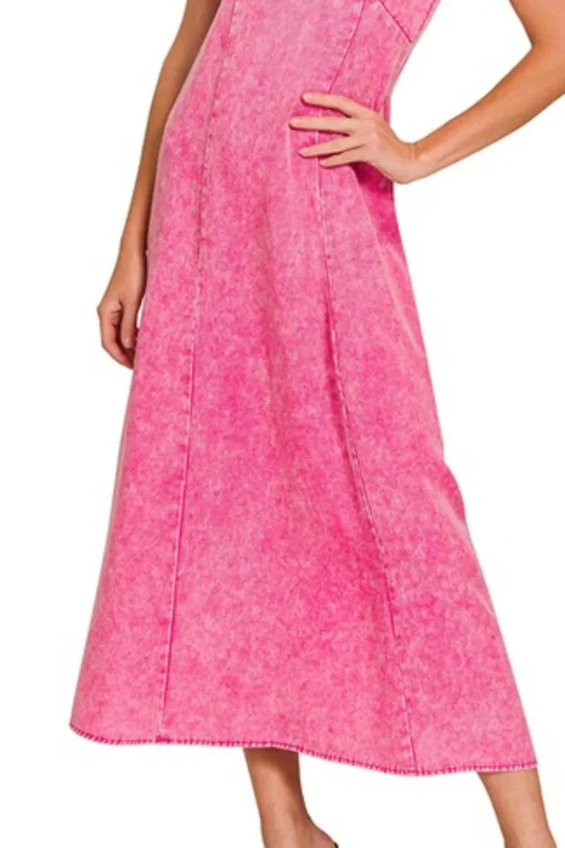 Zenana Tencel Mineral Washed Maxi Dress for Every Occasion